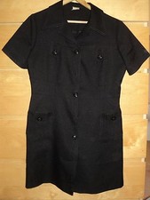 Vintage Rockabilly Style Black Dress Size M