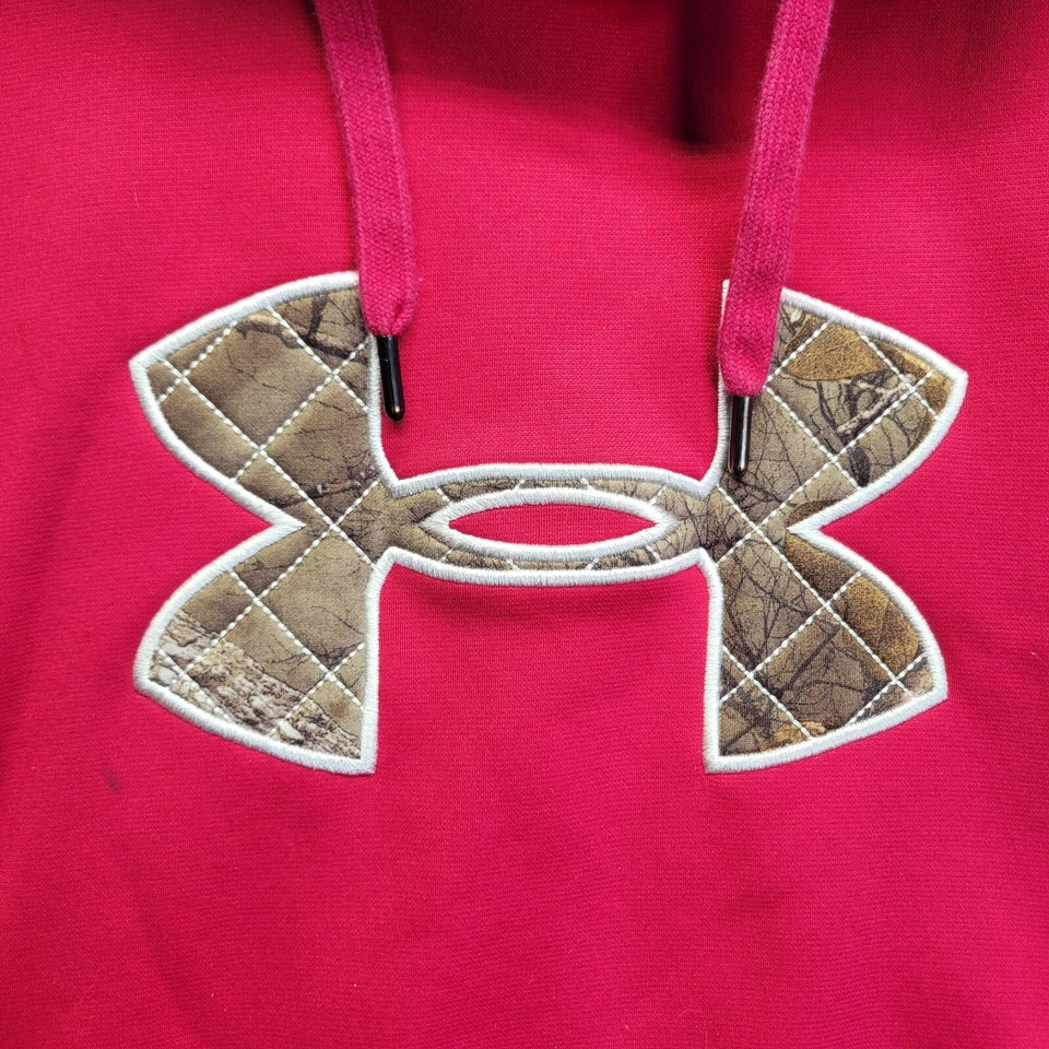Under Armour Pink Storm1 Camo Hoodie Women's Sz L - Image 3 of 4