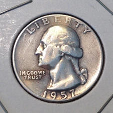 1957-D 25C Washington Quarter