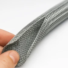 Electriduct Hook Self Closing Braided Wrap Around Sleeving - 1/8" to 2" Options