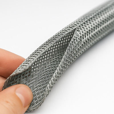 Electriduct Hook Self Closing Braided Wrap Around Sleeving - 1/8'' to 2'' Options