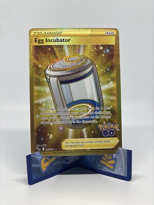 pokemon go gold incubator card 2022 Pokemon Go 087/078 Egg Incubator Gold Secret Rare main image 0