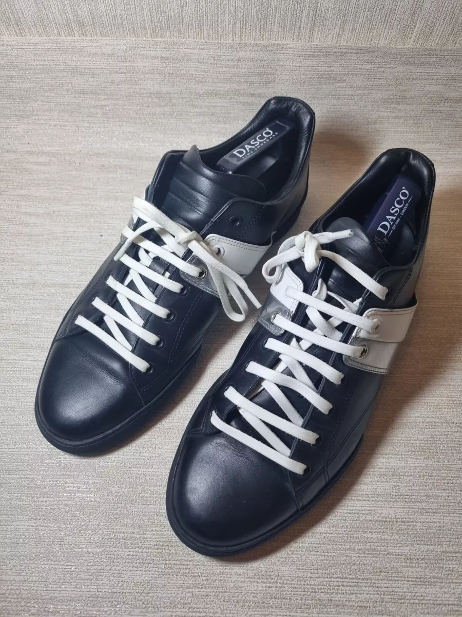 Dior Homme Low Leather Trainers Mens Size UK 9 Black eBay