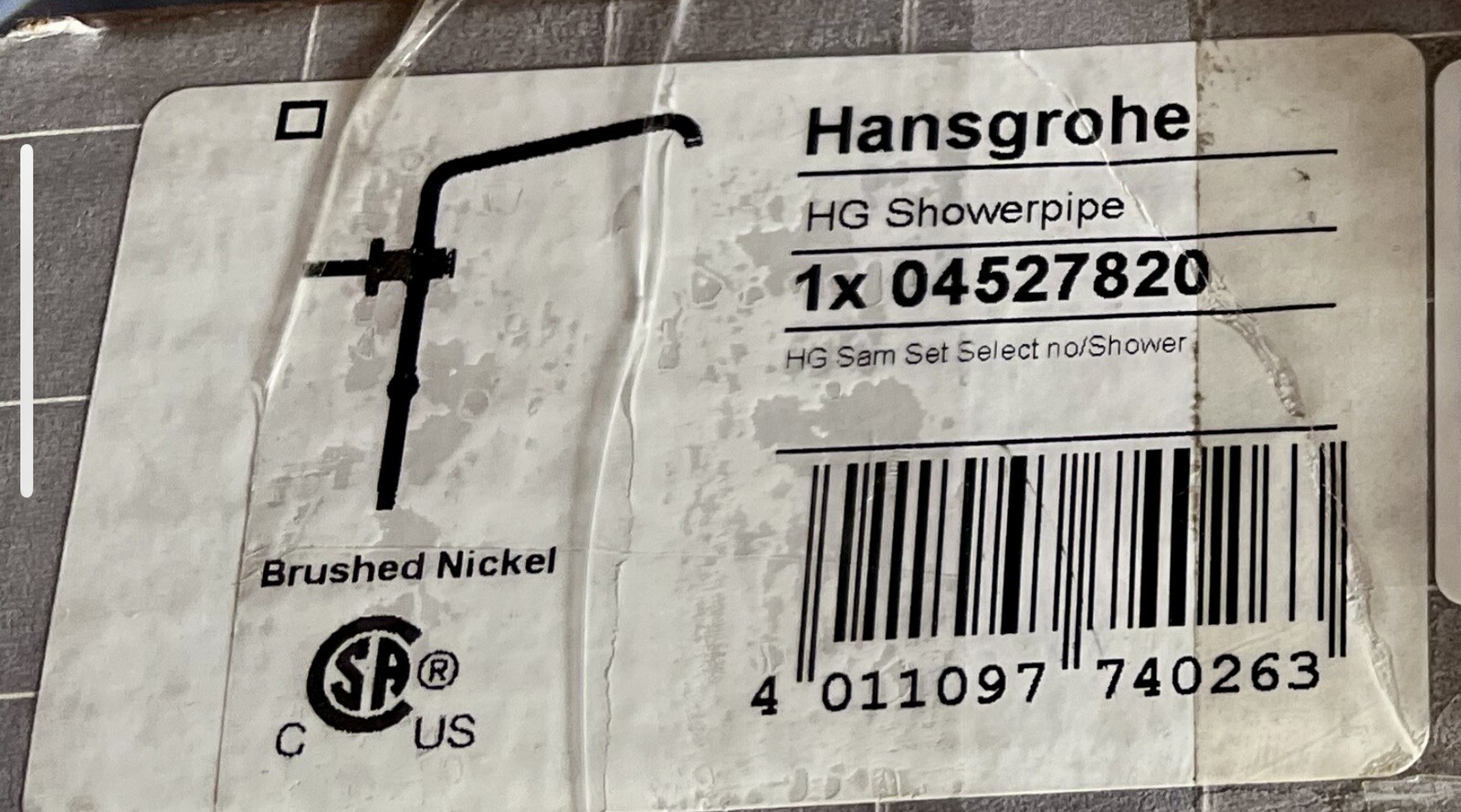 Hansgrohe 04527820 Retrofit HG ShowerPipe Less  Head/Handsho
