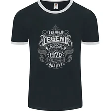 Premium Legend 55th Birthday 1970 Mens Ringer T-Shirt FotL