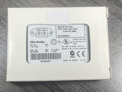 1734-OX2 Ser C AB POINT I/O 2-Relay Digital Contact Output Module New