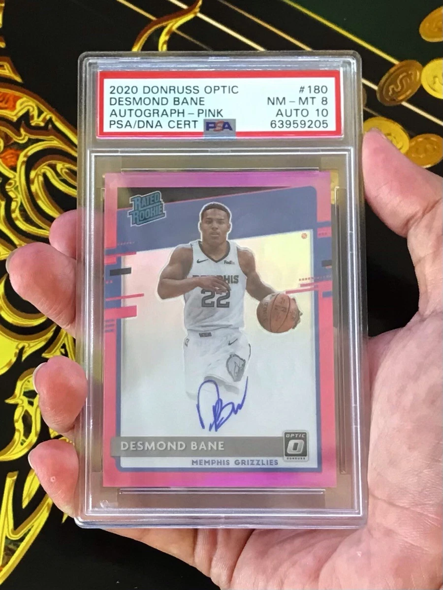 2020 Donruss Optic DESMOND BANE RC #180 Rated Rookie Auto Pink 25 