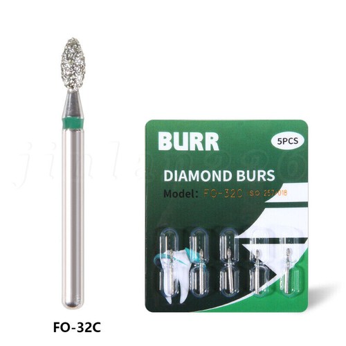 5-100pc SANDENT Dental Diamond Burs For High Speed Handpiece Friction Grip 1.6mm - Picture 179 of 865