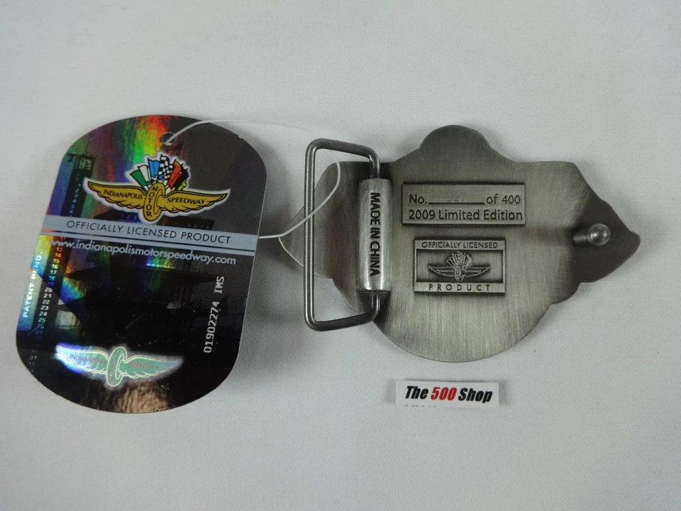 Hebilla de cinturón Allstate 400 At the Brickyard 2009 edición limitada 327 de 500 peltre Foto 3 de 4