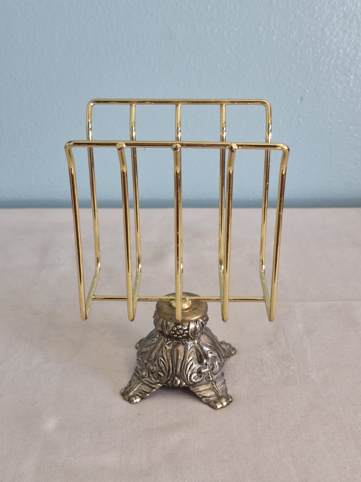 Hollywood Regency Style Letter Or Napkin Holder Gold