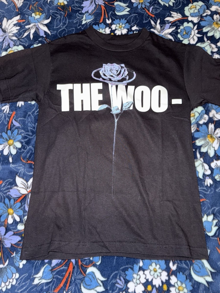 Vlone X Pop Smoke The Woo T-Shirt Size Small Black Designer