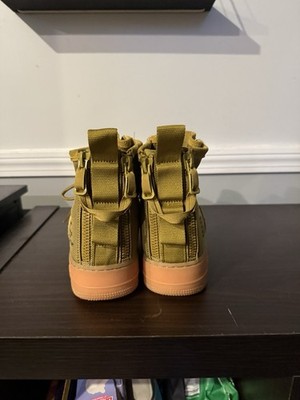 Nike SF Air Force 1 Mid, Desert Moss, Size 10.5