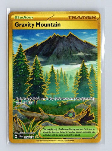 Gravity Mountain 250/191 Hyper Rare Surging Sparks Pokemon Holo Near Mint