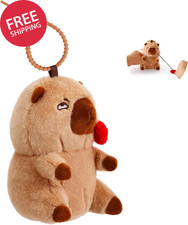 Cute Capybara Plush Keychain Stuffed Animal Pendant for Back to School Gifts, Ba