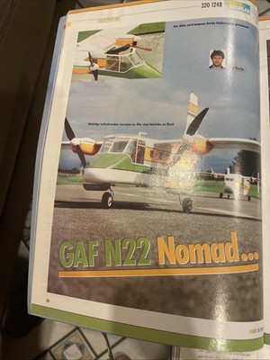 Bauplan für Elektroflugzeug GAF22 Nomad 140 cm Spannweite und Leonardo 2000, 212