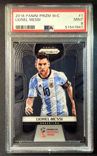 Lionel Messi 2018 Panini Prizm World Cup Soccer - PSA 9 Mint - Argentina #1