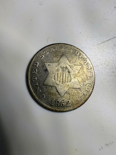 1852 Three Cent Silver Trime Coin