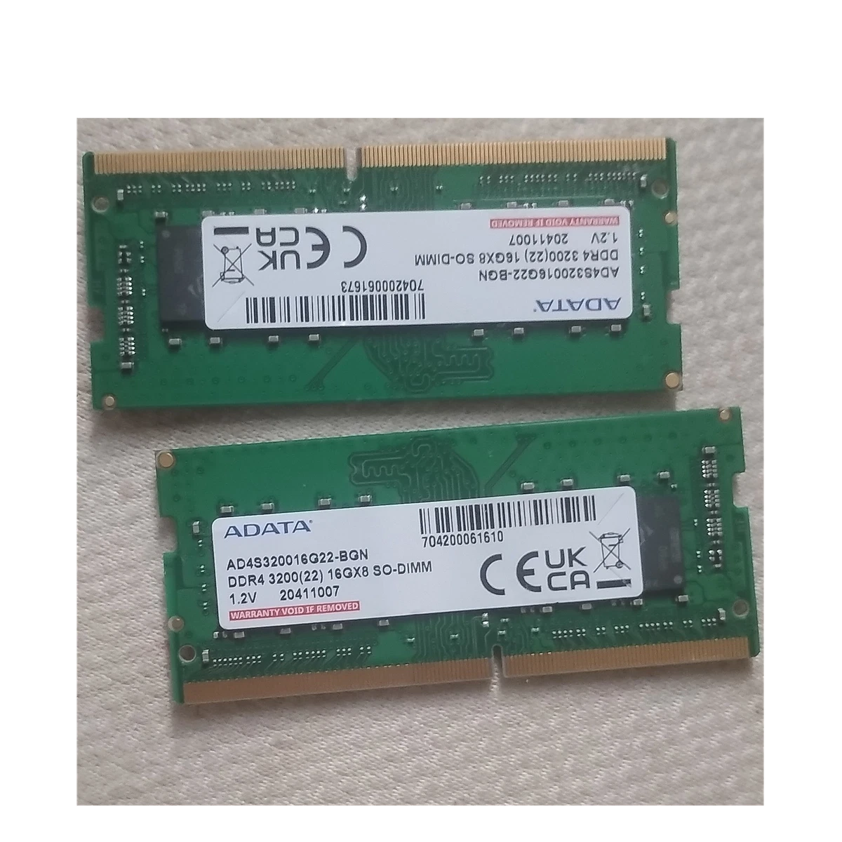 ADATA DDR4 SDRAM Memory (RAM) 2 Modules for sale | eBay