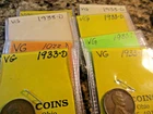 1933-D LINCOLN WHEAT CENT VG       XO