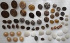 Estate LOT Vintage / Antique BUTTONS ~ Metal & Pearl ~ ✔️ 9 Photos & Description — photo 1