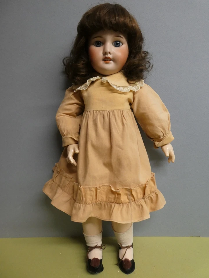 Poupée ancienne: Très jolie SFBJ 60 t4 50 cm yeux bleus fixes émail. - Photo 3/4