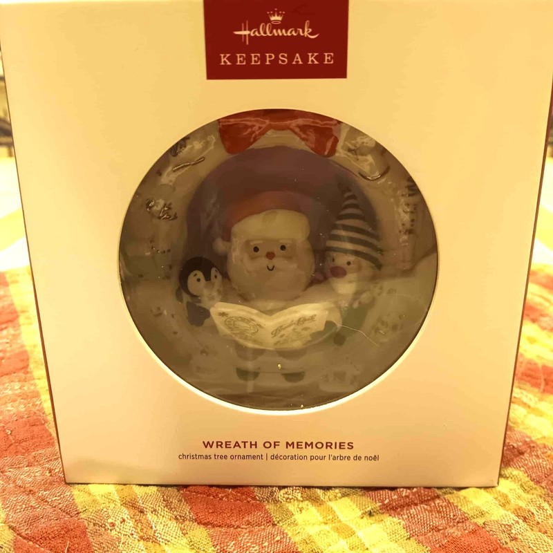 HALLMARK WREATH OF MEMORIES 2024 CHRISTMAS KEEPSAKE ORNAMENTS SANTA ELF PENGUIN