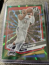 2023-24 Panini Donruss - Paul George #167 Holo Green Laser