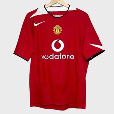 Vintage Nike Total 90 Manchester United 2004/06 Red Home Soccer Jersey Medium M
