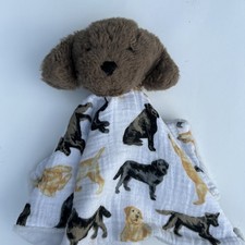 Mud Pie Mudpie LABRADOR Retriever Lab Puppy Dog Brown Security Blanket Lovey