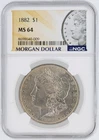 1882 Morgan Silver Dollar NGC MS64 S$1 Philadelphia Minted No Reserve