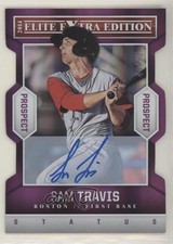 2014 Panini Elite Extra Edition Prospects 40/75 Sam Travis #47 Auto a2v