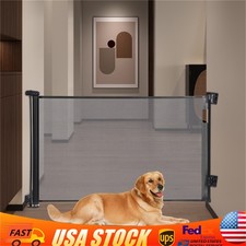 Retractable Baby Gate Extra Tall Mesh Baby /Pet Dog Retractable Gate 140 86cm
