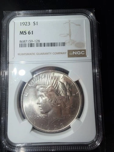1923 $1 Peace Dollar NGC MS61 🔥🔥