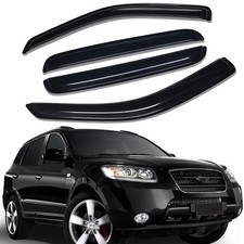 Tape-on Window Visors Rain Guards Wind Deflectors For 2007-2012 Hyundai Santa Fe
