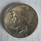 1922 -P PEACE SILVER DOLLAR Excellent EXAMPLE  AU++