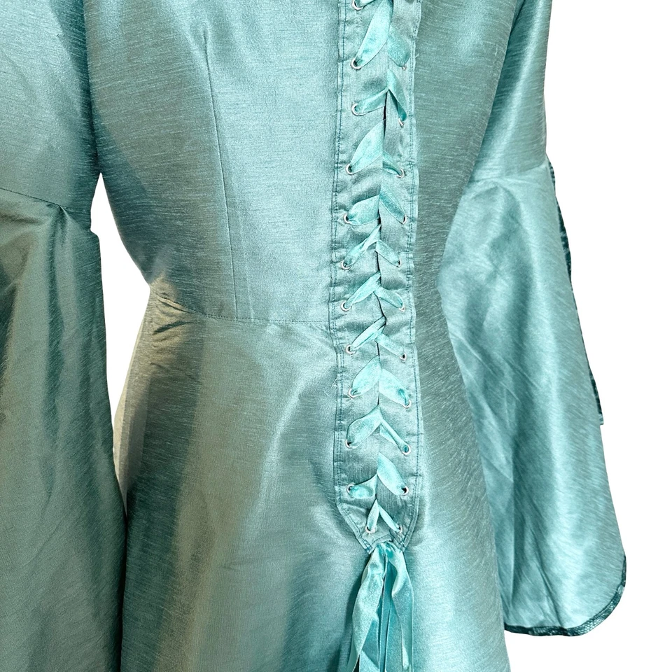 Disfraz de Teatro Hecho a Mano Personalizado VESTIDO MEDIEVAL BROCADO Feria Renacentista XXL Foto 3 de 4