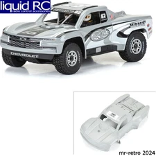 Pro-Line 367514 Pre-Cut 2019 Chevy Silverado Trophy Truck Tough-Color Gray Body