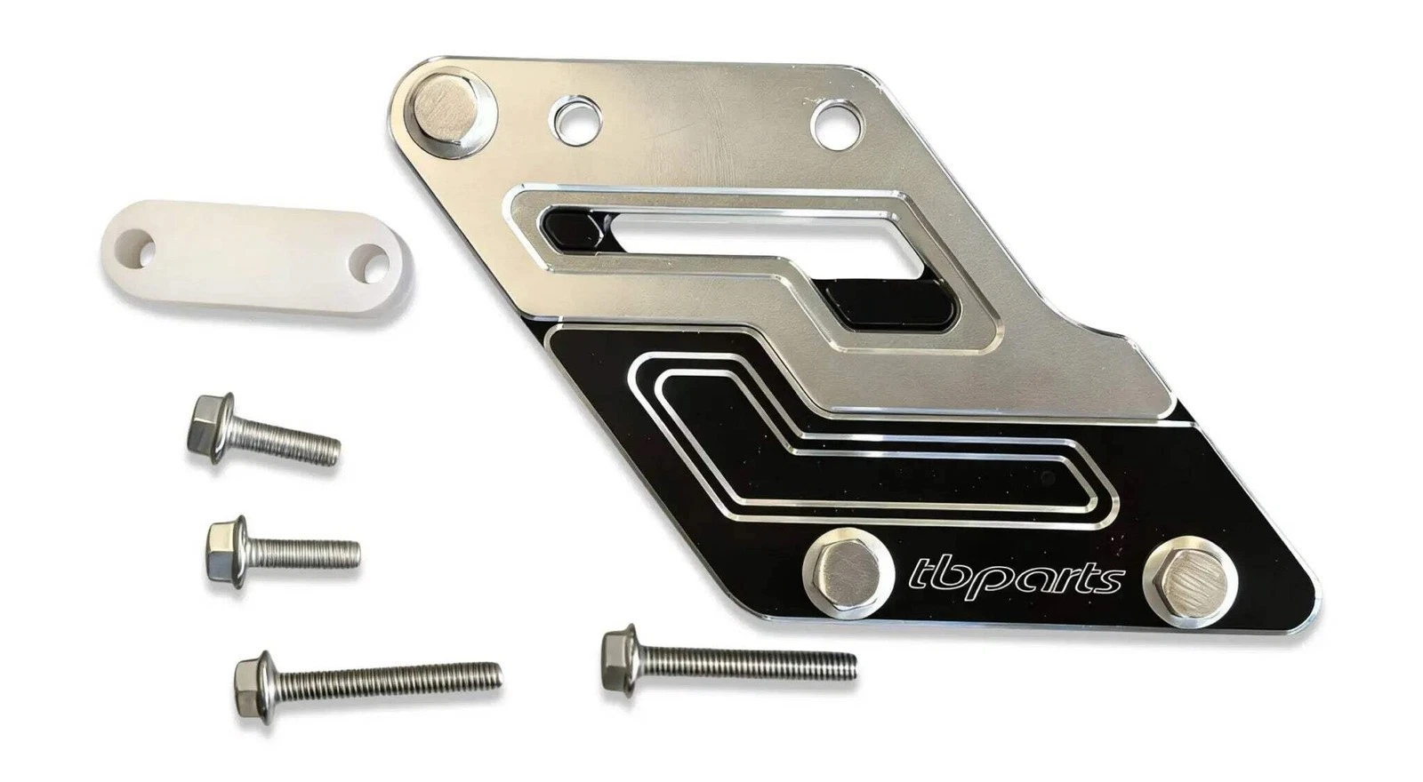 TB Parts Chain Guide - CNC - Black - TB/OEM Swingarm – KLX110
