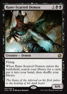 Rune-Scarred Demon 106/249 Iconic Masters Rare