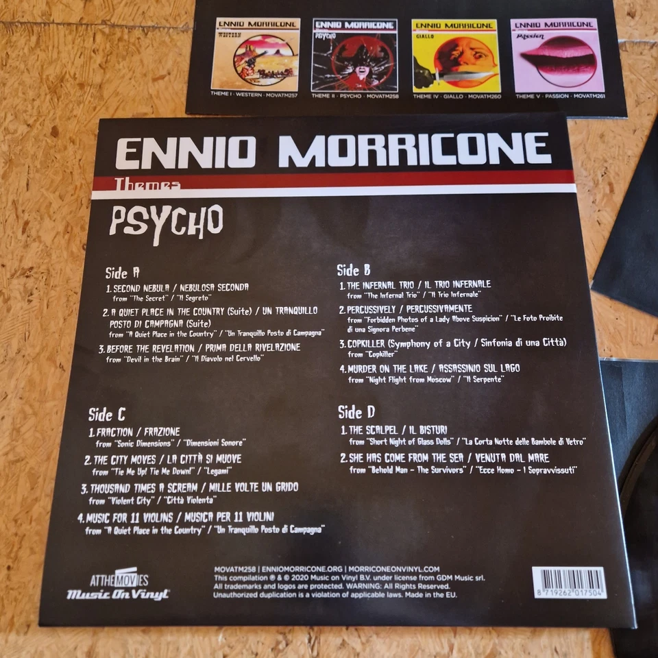 Ennio Morricone-psycho-2xvinyl-soundtrack-horror-MOVATM258-giallo-themes - Bild 2 von 3