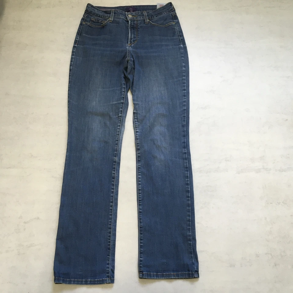 Not Your Daughters Jeans Womens W30 L32 Blue Marilyn Straight NYDJ USA Made UK10 - Image 2 of 4