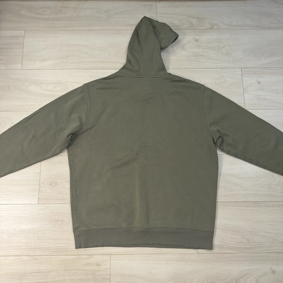 Vintage Y2K Oakley Hoodie Size Large Olive Pullover Skate Surf Faded Software - Image 4 of 4