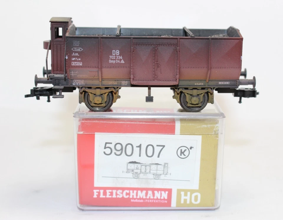 fg2786, Alter Fleischmann offener Güterwagen Ludwigshafen DB TOP OVP NEM KKK H0
