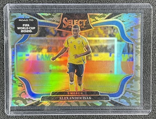 ALEXANDER ISAK 2025-26 PANINI SELECT WORLD CUP #224 FIELD LEVEL CAMO 161/199