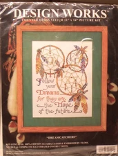 DESIGN WORKS Dreamcatchers Kit 9294 Counted Cross Stitch 11 x 14 NEW SEALED