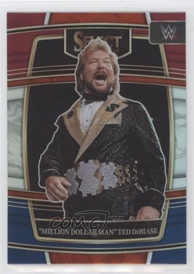 2022 Select WWE Concourse Red & Blue Prizm Million Dollar Man Ted DiBiase 0c9e
