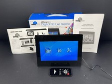 Digital Picture Frame Decor Ultra Slim 7  Color LCD Clock Calendar USB W/Remote