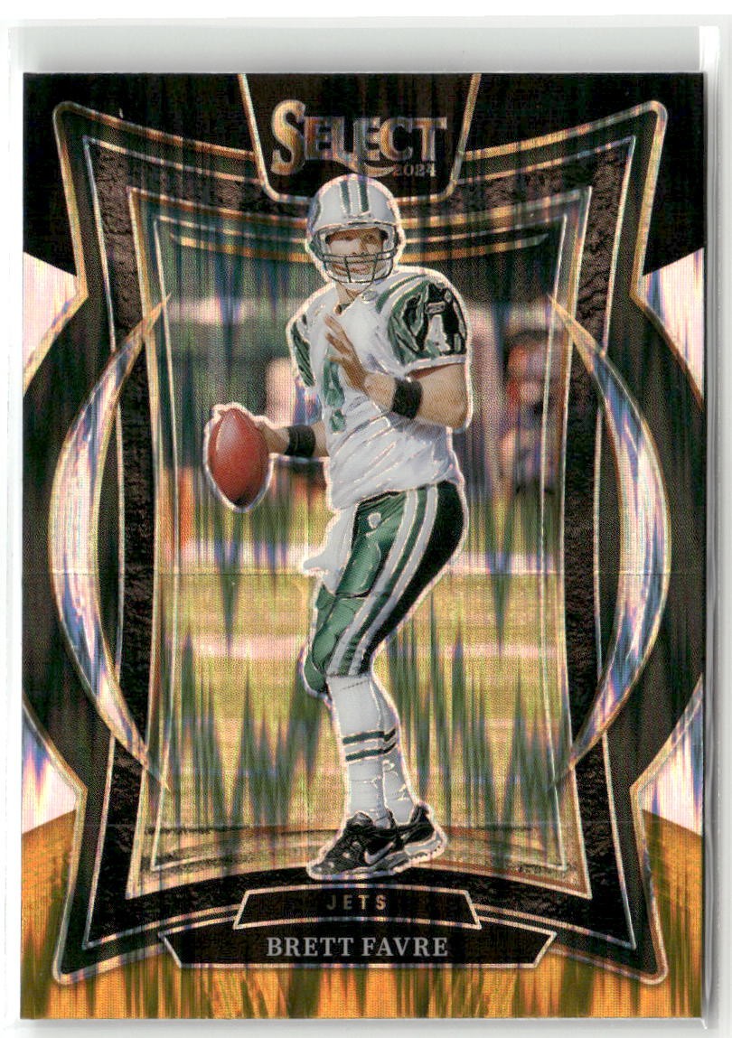 2024 Panini Select #12 Brett Favre Black & Gold Prizm Shock