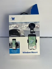 JW Just Wireless Window + Vent Mount Cell Phone Holder Car Black Open/Broken Box