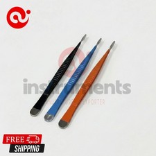 DeBakey Tissue Forceps Set of 3 Pcs 22cm With 2mm Tip Insulated Surgical By Ai